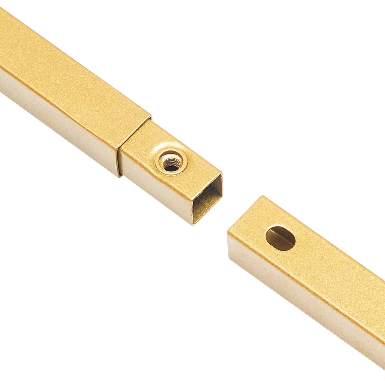 Square Gold Metal Backdrop Stand 6.6 x 6.6 ft Easy Assembly Party Arch Frame